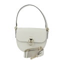 超美品 Furla フルラ CIRCE Crossbody S キルケ クロスボディS ハンドバッグ WB00641 レザー アイボリー系 ゴールド金具 2WAY ショルダーバッグ ポシェット【本物保証】【中古】