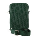 超美品 Christian Dior クリスチャンディオール ワールドツアー メッセンジャー ポーチ オブリーク ショルダーバッグ 2ESBC265 レザー グ...