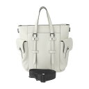 美品 LOUIS VUITTON ルイ ヴィトン クリストファー トート トートバッグ M58477 トリヨンレザー ブロン ホワイト系 マットブラック金具 2...