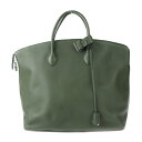 美品 LOUIS VUITTON ルイ ヴィトン ロックイットGM ハンドバッグ - トリヨンレザー カーキ系 シルバー金具 トートバッグ【本物保証】【中古】