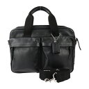 美品 COACH コーチ トンプソン スリム コミューター X ビジネスバッグ 70859 レザー ブラック シルバー金具 2WAY ショルダーバッグ ブリーフ...