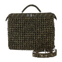 新古未使用展示品 FENDI フェンディ ピーカブー アイシーユー ミディアム ハンドバッグ 7VA529 キャンバス TABACCO ブラウン系 シルバー金具...