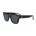 美品 LOUIS VUITTON ルイ ヴィトン LV コンフィデンス スクエア サングラス Z2063U 表記サイズ 54□18 150 アセテート ブラック...