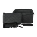 新品未使用展示品 LOUIS VUITTON ルイ ヴィトン トリオ・メッセンジャー モノグラム シャドウ ショルダーバッグ M46602 カーフレザー ブラッ...