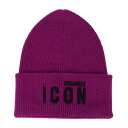 新品未使用展示品 DSQUARED2 ディースクエアード Icon Knit Beanie アイコン ニット ビーニー ニットキャップ KNW000101W04...