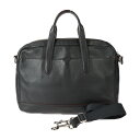 美品 COACH コーチ ブリーフケース HAMILTON ハミルトン ビジネスバッグ F11319 ペプルドレザー ブラック シルバー金具 2WAY ショルダ...