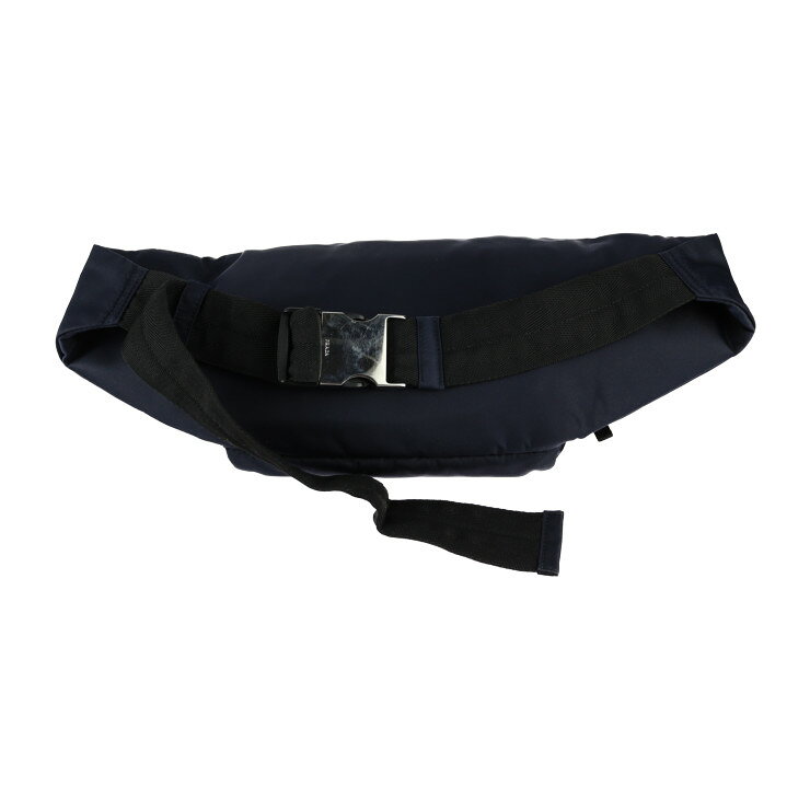 美品 PRADA プラダ ボディバッグ ウエストバッグ 2VL005 ナイロン ネイビー系 シル...