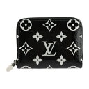 超美品 LOUIS VUITTON ルイ ヴィトン ジッピー コインパース モノグラム エキゾチック コインケース N97059 パイソン レザー ブラック シルバー ラウンドファスナー 小銭入れ ビトン【本物保証】【中古】
