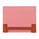 新品未使用展示品 HERMES エルメス ミュルチプリ カードケース - ヴォースイフト ピンク系 ブラウン系 名刺入れ パスケース Y刻印【本物保証】【中古】