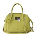美品 LOUIS VUITTON ルイ ヴィトン ミラPM ハンドバッグ M51446 レザー ヴェールアシッド イエロー系 シルバー金具 2WAY ショルダー...
