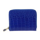 新古未使用展示品 LOUIS VUITTON ルイ ヴィトン ジッピー コインパース コインケース N96069 クロコダイル ブルーサントリン ゴールド金具 ラウンドファスナー 小銭入れ エキゾチックレザー ビトン【本物保証】【中古】
