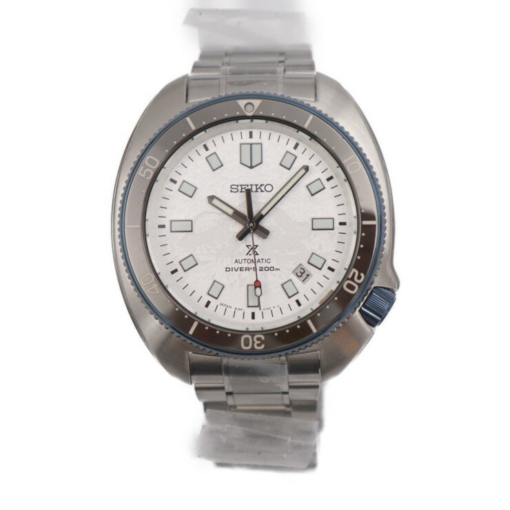 新品未使用展示品 SEIKO セイコー プロスペックス 1970 メカニカルダイバーズ 植村直己 限定モデル500本 腕時計 SBDX057 ステンレススチール シルバー 自動巻き デイト 8L35-01W0【本物保証】【中古】