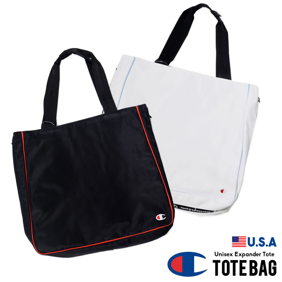 Champion チャンピオン トートバッグ Expander Side Zip Tote Bag B系 ファッション メンズ ヒップホップ ストリート系 おうちコーデ