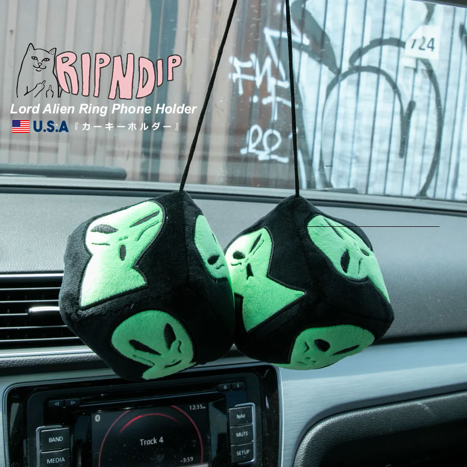 RIPNDIP リップンディップ サイコロ 車 キャラクター ストリート ファッション スケーター We Out Here Fuzzy Dice RND8686