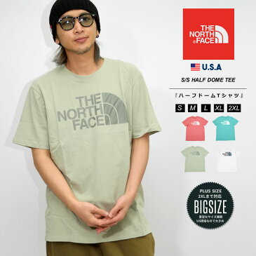 【メール便対応】THE NORTH FACE ザ ノースフェイス tシャツ メンズ 大きいサイズ 半袖 半t ハーフドームロゴ ブランド US規格 NF0A4M4P b系ファッション ストリート 2021春 新作 Short Sleeve Half Dome Tee S M L XL 2XL LL 3L