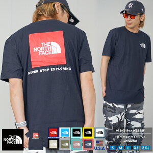 【メール便対応】THE NORTH FACE ザノースフェイス tシャツ メンズ 大きいサイズ 半袖 半t ロゴt バックプリント REDBOX TEE レッドボックス プリント B系 ストリート ファッション S M L XL 2XL LL 3L NF0A4763 S/S BOX NSE TEE