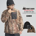 FIRST DOWN EXPLORATION GEAR ファーストダウン オールウェザーフリースジャケット メンズ リバーシブル 撥水 防風 ストレッチ 耐水圧 アウター ストリート ファッション 大きいサイズ ユニセックス 5452129 ブラック M L XL LL 秋 冬 春 服 防寒 あったか