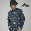 ラコステ LACOSTE ラコステ 長袖シャツ メンズ オープンシャツ ロゴ ワニ ストリート ファッション カジュアル アメカジ シンプル 大きいサイズ CH0215