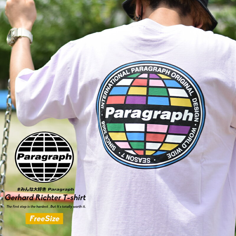 paragraph パラグラフ tシャツ メンズ カットソー トップス ビッグシルエット オーバーサイズ No.07 グラフィック 綿100％ コットン100％ 春 夏 秋 韓国 ファッション ブランド ストリート オ…