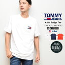 【メール便対応】 トミーヒルフィガー tシャツ メンズ 半袖 カットソー コットン ロゴT TOMMY HILFIGER ブランド トミージーンズ おしゃれ ギフト ペア 白 赤 紺 S M L XL 2XL LL 3L ストリート ファッション 78F0203