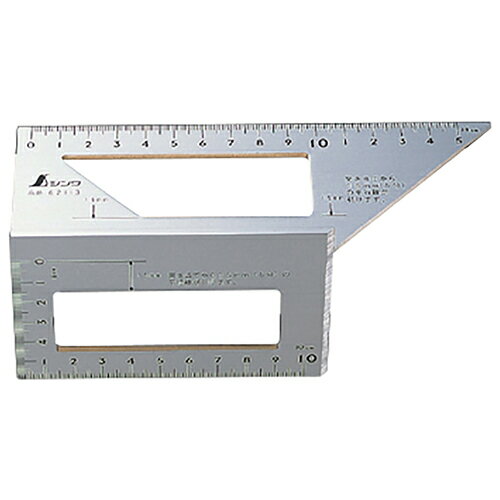 シンワ 一発止型定規 アルミ 62113