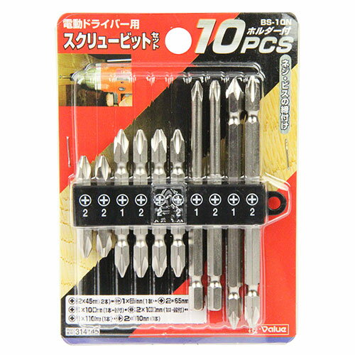 E−Value　スクリュービットセット　BS-10N　10PCS