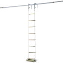 ピカ 避難用ロープはしご EK型4m 上部取付金具：窓枠用EKF-1付 1本 品番：EK-4