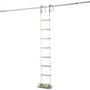 ピカ 避難用ロープはしご EK型10m 上部取付金具：窓枠用EKF-1付 1本 品番：EK-10