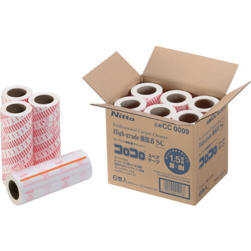 ニトムズ コロコロプロスペアハイグレード強接着スカットカット6巻 (1Pk) 品番：CC0009