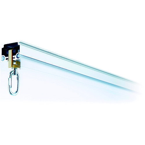 岡田 カーテンレール D40隙間シートレール4mアルミ (1本) 品番：20L40AS