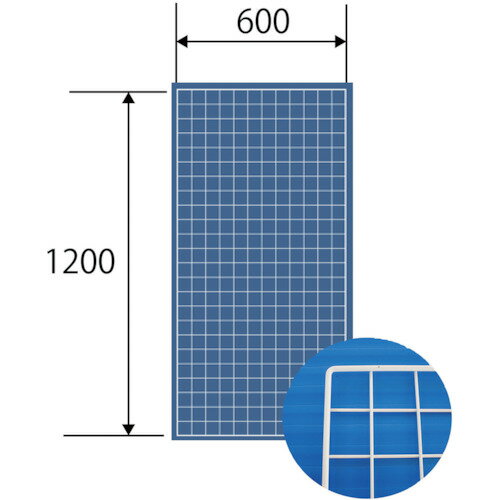 WAKI 和気産業 メッシュパネル 600×1200mm 白 (1枚) 品番：EMP041