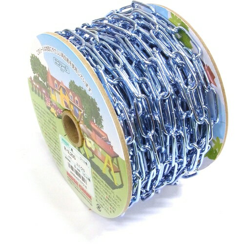 ニッサチェイン ユニクロ鉄リンクC 15m巻 (1巻) 品番：R-IL20S-UC