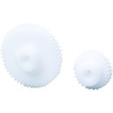 KG 白POM平歯車 S1D 15A-1206 形状A1 モジュール1 歯数15 歯幅12mm 穴径Φ6mm (1個) 品番:S1D 15A-1206