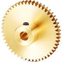 KG 黄銅平歯車 S80B 64B+0506 形状B1 モジュール0.8 歯数64 歯幅5mm 穴径Φ6mm (1個) 品番:S80B 64B+0506
