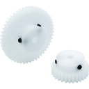 KG 白POM平歯車 S80D 32B*0503 形状B1 モジュール0.8 歯数32 歯幅5mm 穴径Φ3mm (1個) 品番:S80D 32B*0503