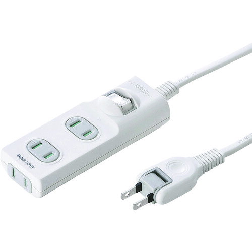 サンワサプライ 火災予防安全タップ (1本) 品番：TAP-TSH31SWN