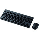 エレコム ELECOM 無線コンパクトキーボード&マウス (1個) 品番:TK-FDM105MBK(2)