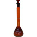 SIBATA 柴田科学 メスフラスコ スーパーグレード 茶褐色 20mL (1本) 品番:020070-20