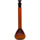 SIBATA 柴田科学 メスフラスコ カスタムA 茶褐色 25mL (1本) 品番:026100-25