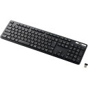 エレコム ELECOM 無線キーボード 薄型 メンブレン式 抗菌 フルサイズ ブラック (1台) 品番:TK-FDM110TKBK(2)