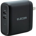 エレコム ELECOM AC充電器 USB充電器 USB PD対応 合計68W USB-C2ポート ブラック (1個) 品番:MPA-ACCP24BK(2)