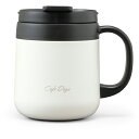 アイリスオーヤマ IRIS 529373 カフェデイズ 2wayふた付きマグカップ (1個) 品番:CD-2WT380-W