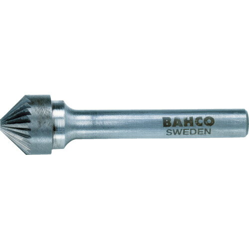 BAHCO バーコ 超硬バー 円錐60° シングルカット 刃径6×刃長2mm (1本) 品番：BAHK0602M06