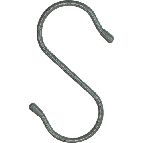 ニッサチェイン 単管用フックS型 鉄ビニコートストーングレー 仕上径6mm(線径5mm) 150mm 20個入り (1箱) 品番:ISH-150VW