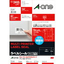 【6/22 20:00~6/27 01:59迄 ポイント2倍 お買い物マラソン】 3M スリーエム ラベルシール エーワン キレイにはがせるタイプ A4判 24面 四辺余白付 100シート (1Pk) 品番:31399