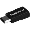 StarTech スターテック USB Micro-B - Type-C変換アダプター/USB 2.0/480Mbps/オス-メス/ブラック (1袋) 品番:USB2CUBADP(2)
