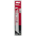 ミルウォーキー THIN KERF金工用レシプロソーブレード 18TPI 152mm(5本パック) (1個) 品番:48-00-5184