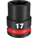 ミルウォーキー SHOCKWAVE IMPACT DUTY インパクトソケット 1/2インチ(12.7mm)角 17mm (1個) 品番:49-66-6249