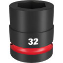 ミルウォーキー SHOCKWAVE IMPACT DUTY インパクトソケット 1インチ(25.4mm)角 32mm (1個) 品番:49-66-6597