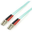 StarTech スターテック 光ファイバーケーブル/5m/OM3準拠/50/125/LC-LC/LSZH/アクア/光配線 マルチモード光パッチコード (1袋)...